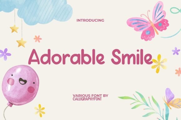 Adorable Smile: The Cheerful Typeface for Scroll-Stopping Campaigns
