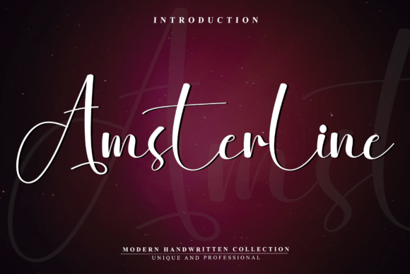 Amsterline Typeface: Elevating Web Design with Friendly Script Typography