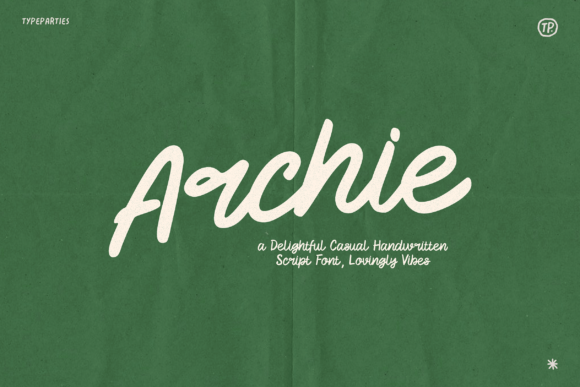 Archie Font: The Playful Script for Handmade Labels and Shop Branding