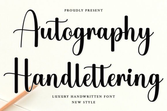 Autography Handlettering: A Luxury Script for Modern Brand Identity