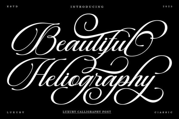 Beautiful Heliography: A Vintage Script Font for Handmade Brands