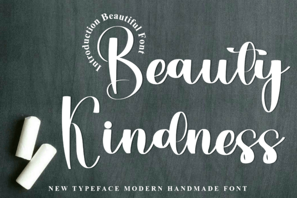 Beauty Kindness: A Festive Typeface for Handmade Holiday Designs