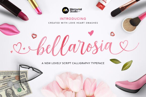 Bellarosia: A Romantic Script Typeface for Wedding Branding