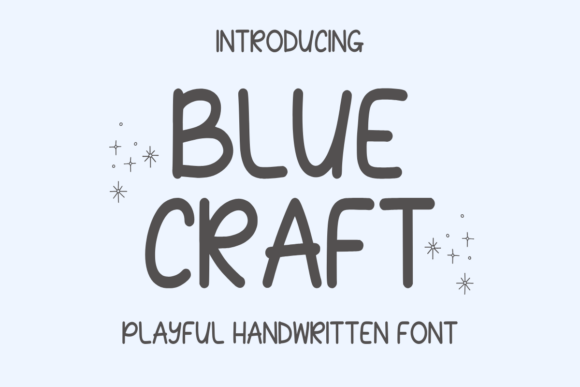 Blue Craft: A Playful Typeface for Handmade Brands