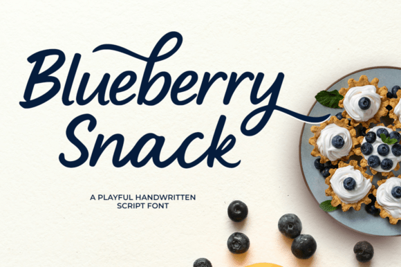 Blueberry Snack: The Sweet Script Font for Scroll-Stopping Marketing