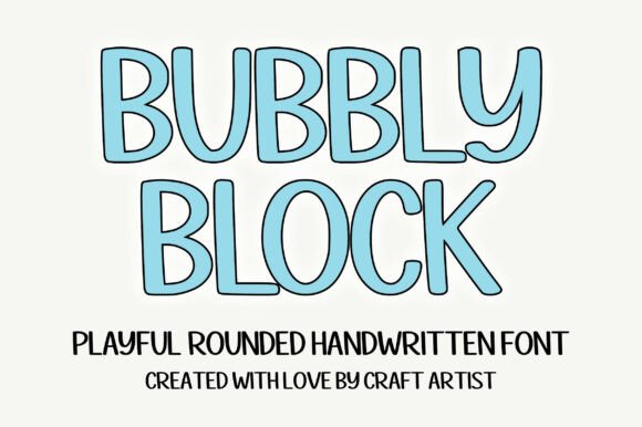 Bubbly Block: A Playful Typeface for Modern Brand Identity