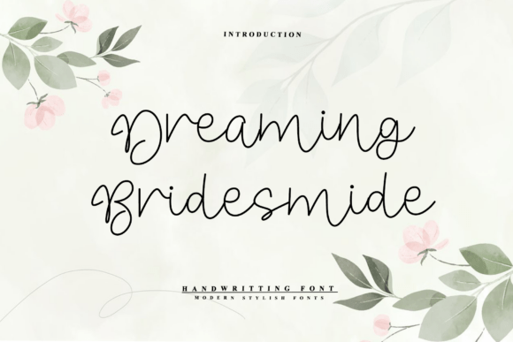 Dreaming Bridesmide: A Modern Script Typeface for Editorial Design
