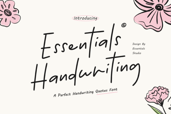 Essentials Handwriting: A Premium Script Typeface for Editorial Design