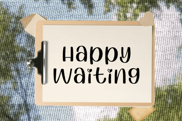 Happy Waiting: A Modern Script Font for Polished Digital Brands