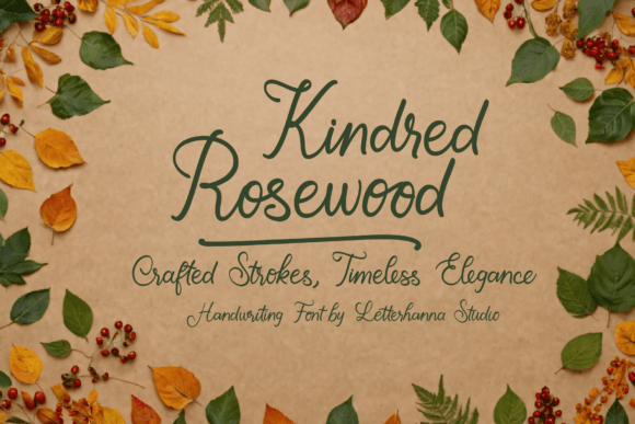 Kindred Rosewood: The Script Font for Authentic Campaign Visuals
