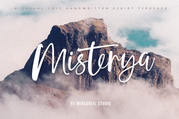 Misterya: A Handwritten Typeface for Editorial Design and Branding