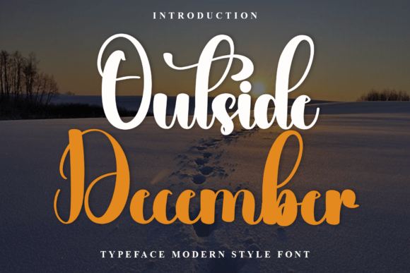 Outside December: A Creative Font for Warm, Approachable Branding
