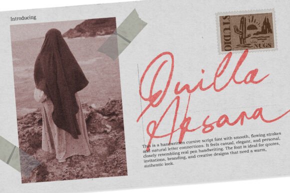 Quilla Aksara: A Handwritten Typeface for Editorial Design