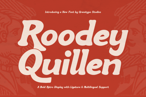 Roodey Quillen: A Bold Retro Typeface for Modern Digital Branding