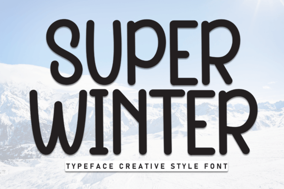 Super Winter Font: A Handwritten Typeface for Seasonal Crafters
