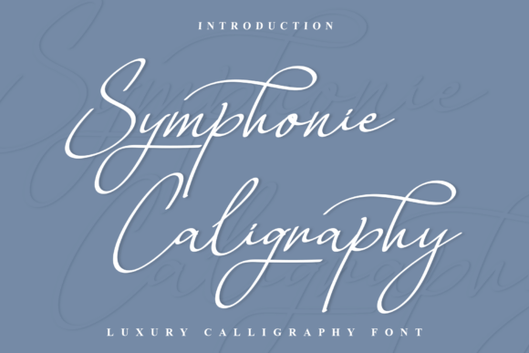 Symphonie Caligraphy: The Elegant Script Font for Handmade Brands